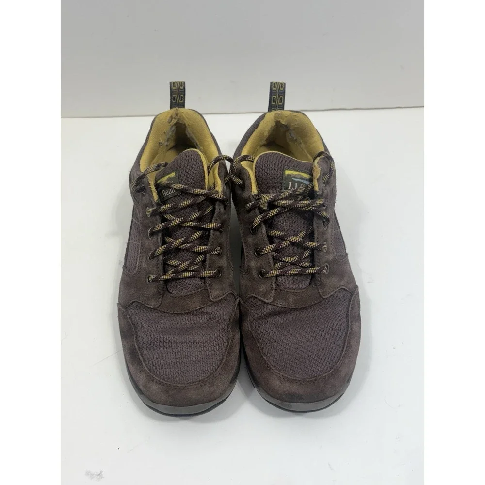 LL Bean Men's Size 8.5 M Snow Sneaker 5 Brown Suede Winter Boots Waterproof